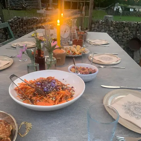 Ferienhaus Getreidekasten Auf Einer Lamafarm *